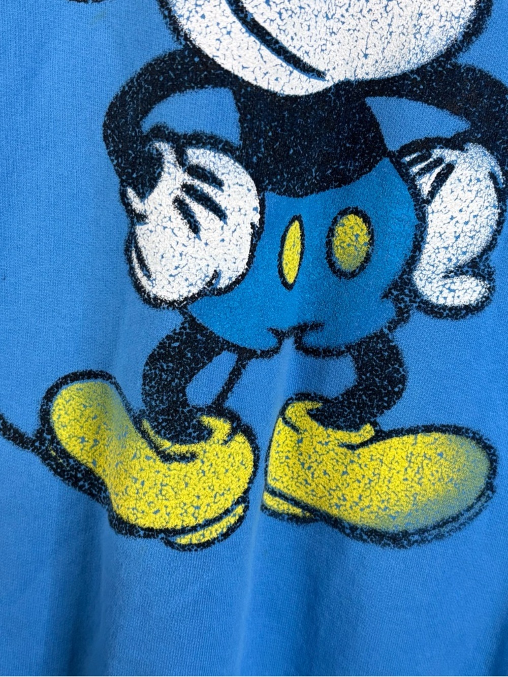 Disneyland Sky Blue Pullover Mickey Mouse Disney World Sz Large Sweatshirt - Picture 3 of 9